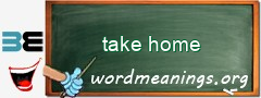 WordMeaning blackboard for take home